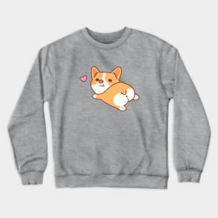 Cute Corgi Dog With Cute Butt Crewneck Sweatshirt